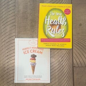 The New Health Rules and Perfect Homemade Ice Cream Books